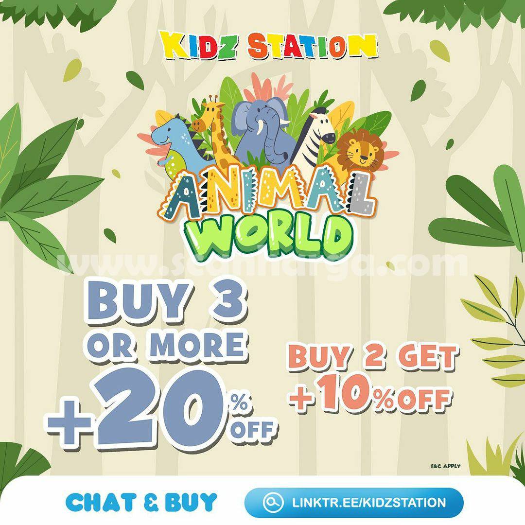 Kidz Station Promo Animal World Diskon 20%