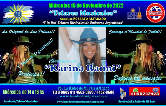 KARINA RANNI en Telares Musicales!!