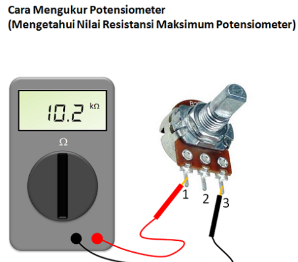 mengukur potensiometer