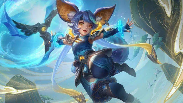 nana aqua pura collector skin wallpaper hd mobile legends