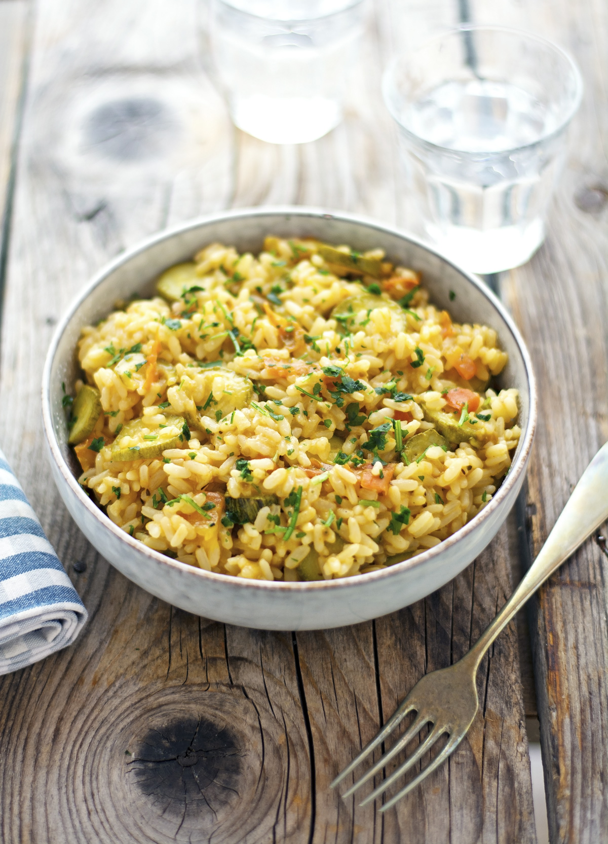 Easy Tomato and Zucchini Rice