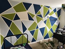 3D Geometric Wall Paint - 14 Cool Pictures