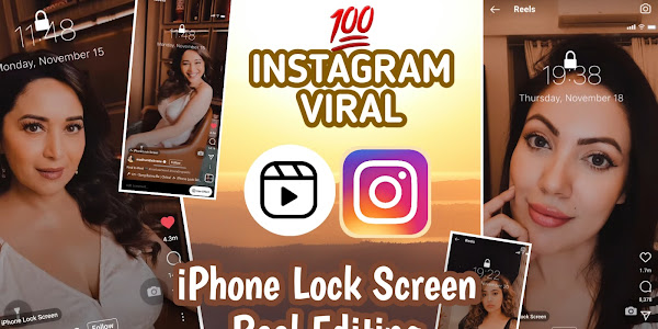 How to make Instagram Viral iPhone Lock Screen Video Editing Tutorial [Free Material Download]