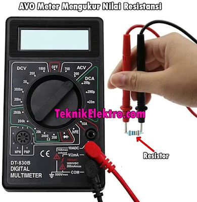 AVO Meter Mengukur resistor