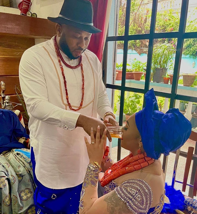 Knowing and marrying you have brought nothing but joy- Rosy Meurer celebrates her first wedding anniversary with her husband, Olakunle Churchill