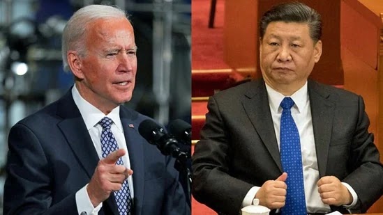 US president Joe Biden and his Chinese counterpart XI Jinping