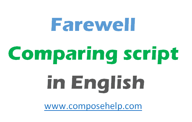 farewell part function anchoring script in english comparing ms word