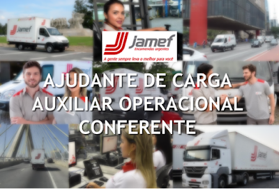 Transportadora Jamef seleciona Ajudante de Carga, Conferente e Aux. Operacional em Porto Alegre