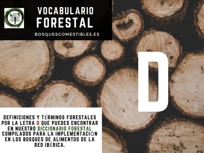 Vocabulario D, Silvicultura en España