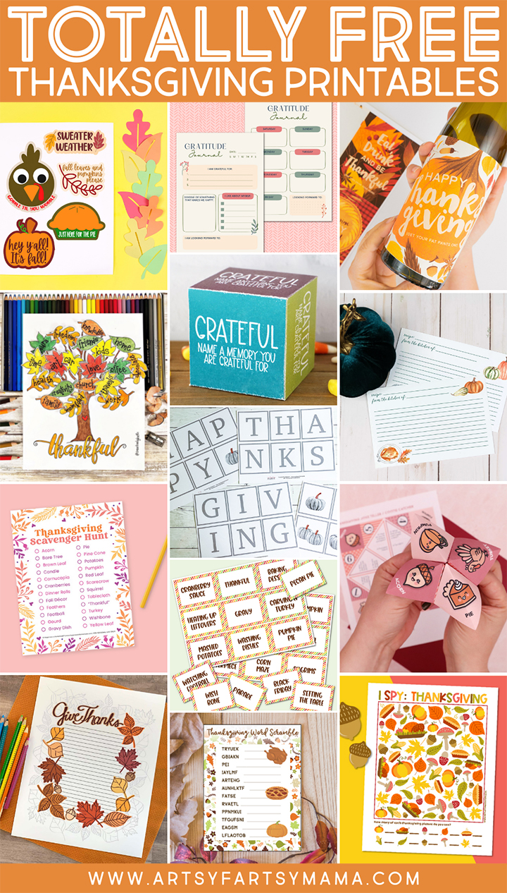 13 Free Thanksgiving Printables