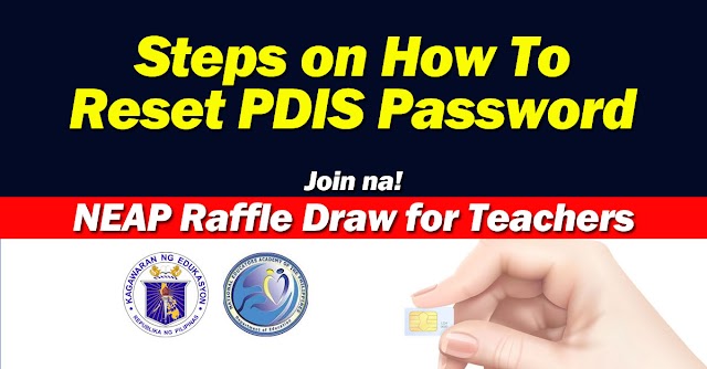 Steps on How To Reset PDIS Password