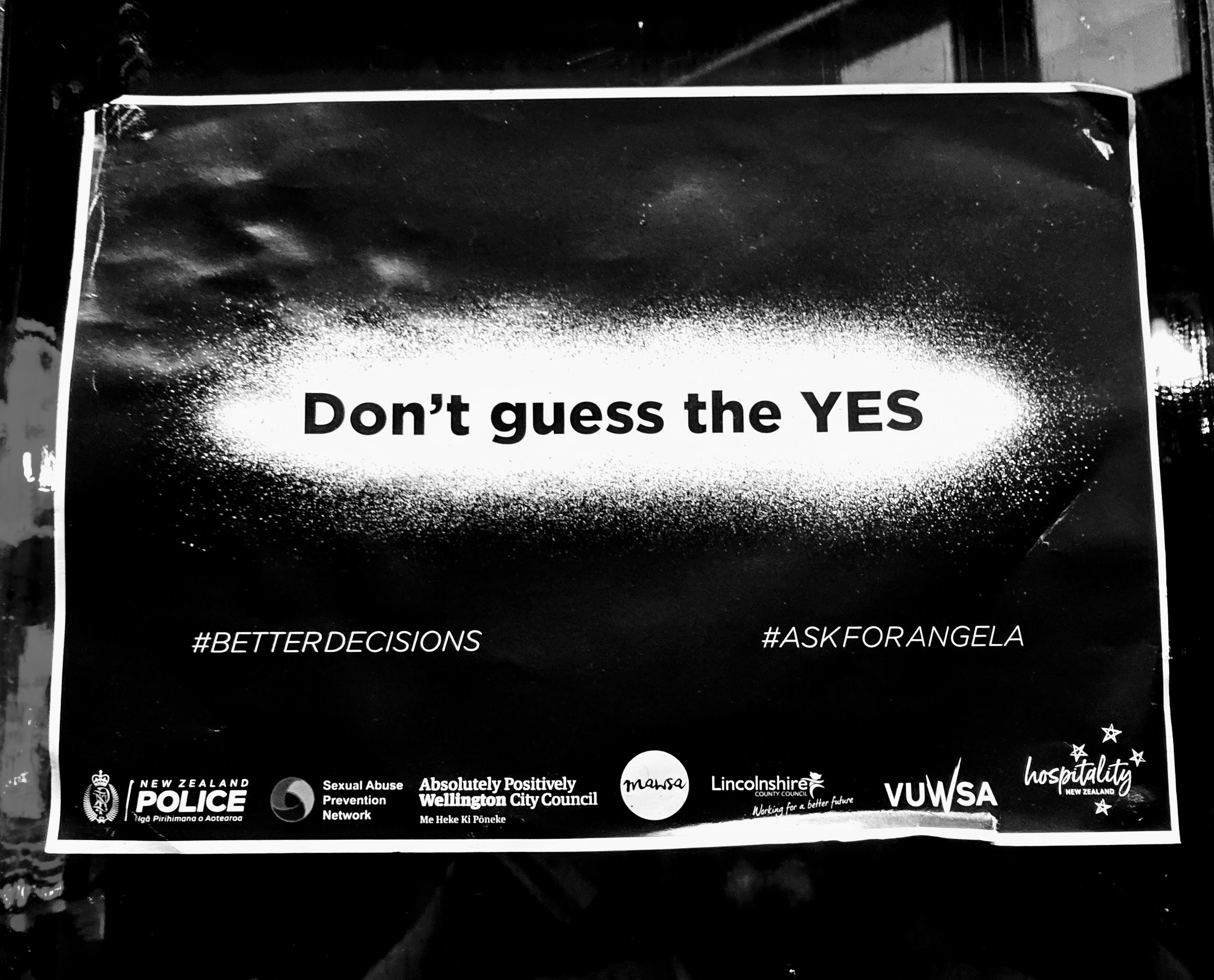 'Don't Guess The YES' poster