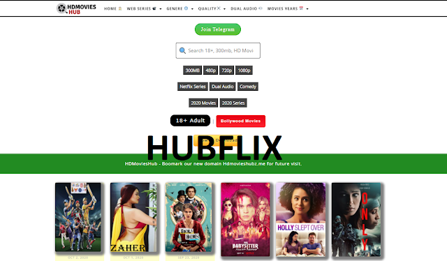 Hubflix 2021: Illegal movies downloading website