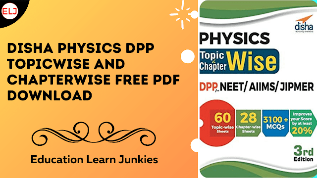 Disha physics Dpp Topicwise And Chapterwise Book Pdf Download