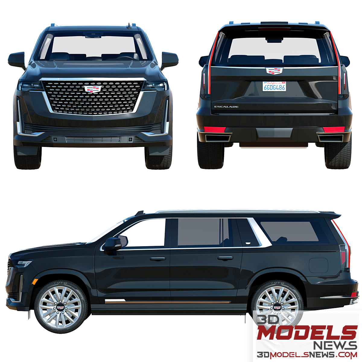 Cadillac Escalade ESV Luxury Model 2021 - 3D Models News