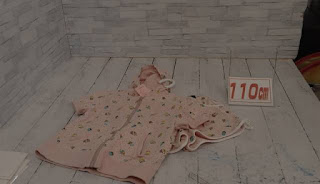 中古品　子供服　１１０ｃｍ　ａ.ｖ.ｖ　ピンク　スイーツプリント　半袖ルームウェアセット　４４０円