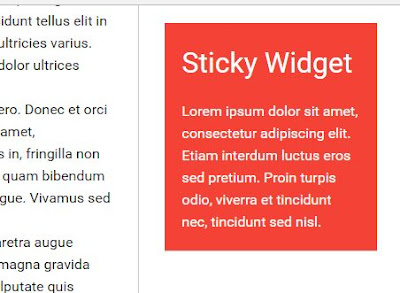 Cara membuat Widget Sticky with jQuery di Blogspot