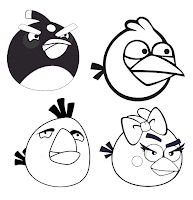 Angry Birds coloring page