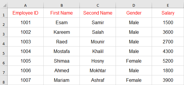 تظليل الصف بالكامل عند الضغط على أي خلية بداخله في Excel