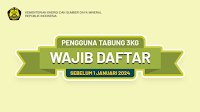 Pengguna LPG Tabung 3 Kg Wajib Daftar