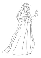 Sleeping Beauty coloring page