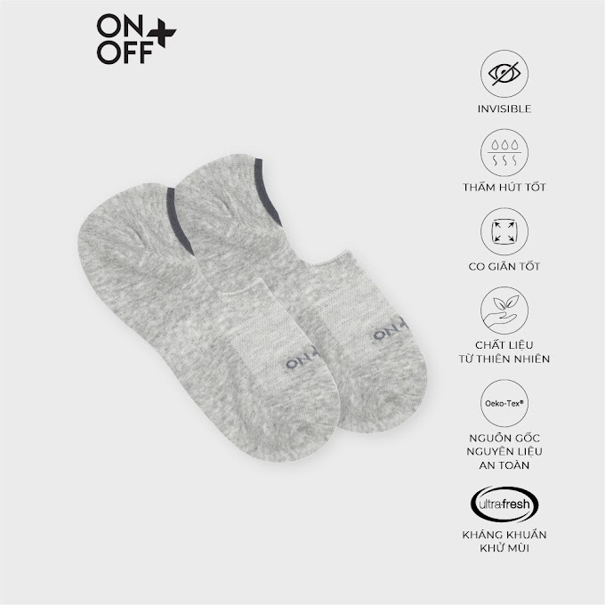 Mall Shop [ onoff_official ] [Mã WABROFE giảm 10% đơn 99K] Tất ẩn nam ONOFF kháng khuẩn, khử mùi - H17SN17153