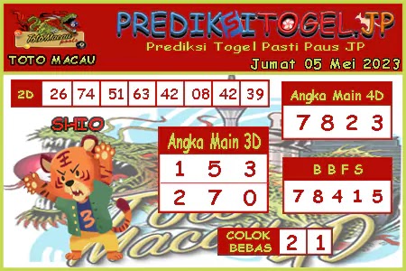 Prediksi Toto Macau JP Jumat 05 Mei 2023