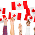 Waving Canada Flag in Hands Transparent Image
