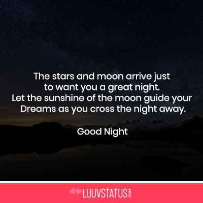 good night quotes for friends in english