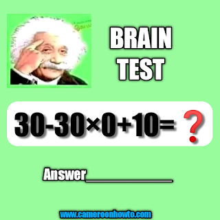 30-30×0+10=? Math Quiz answer
