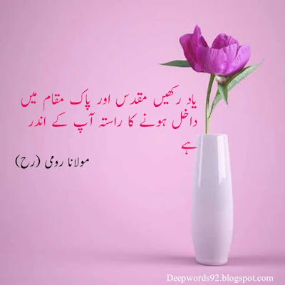 Top 20 best molana rumi quotes in urdu and English - motivational quotes - deepwords - quotes about life