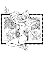 Bloom Winx Club coloring page