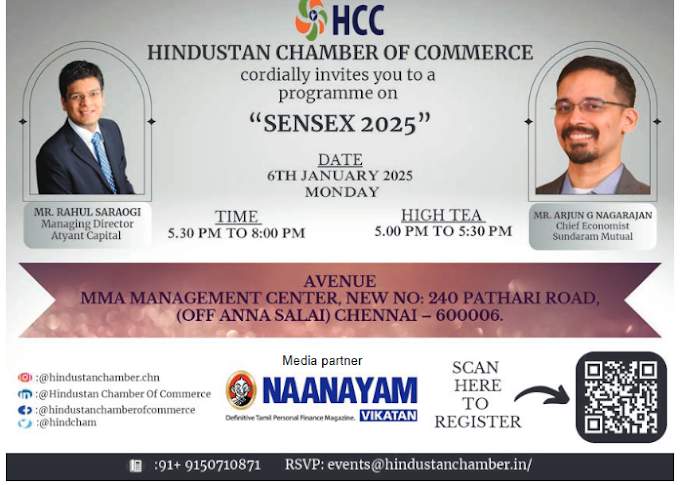 Webinar 0n SENSEX 2025 - CHEΝΝΑΙ, 6TH JANUARY 2025, MONDAY