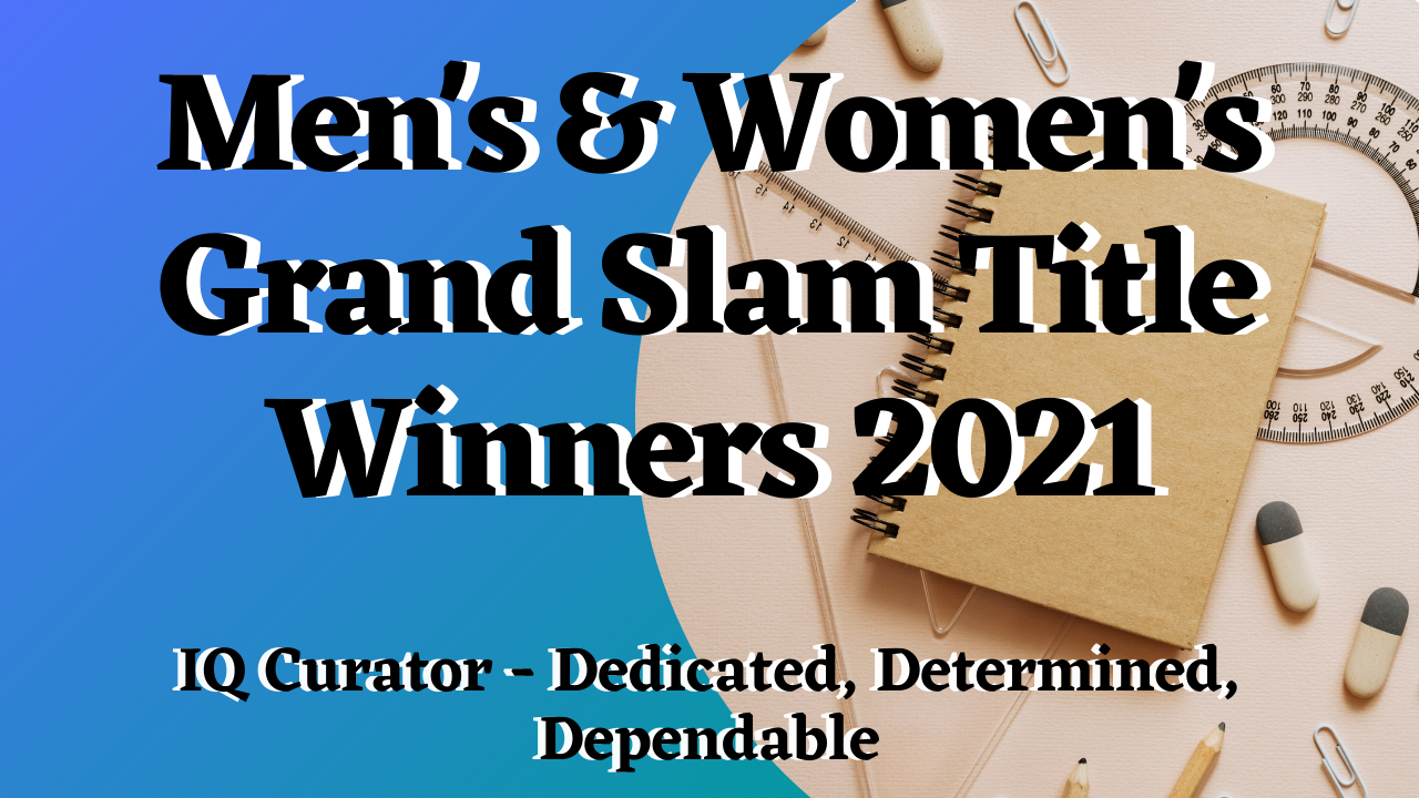 IQ Curator - Men's & Women's Grand Slam Title Winners 2021