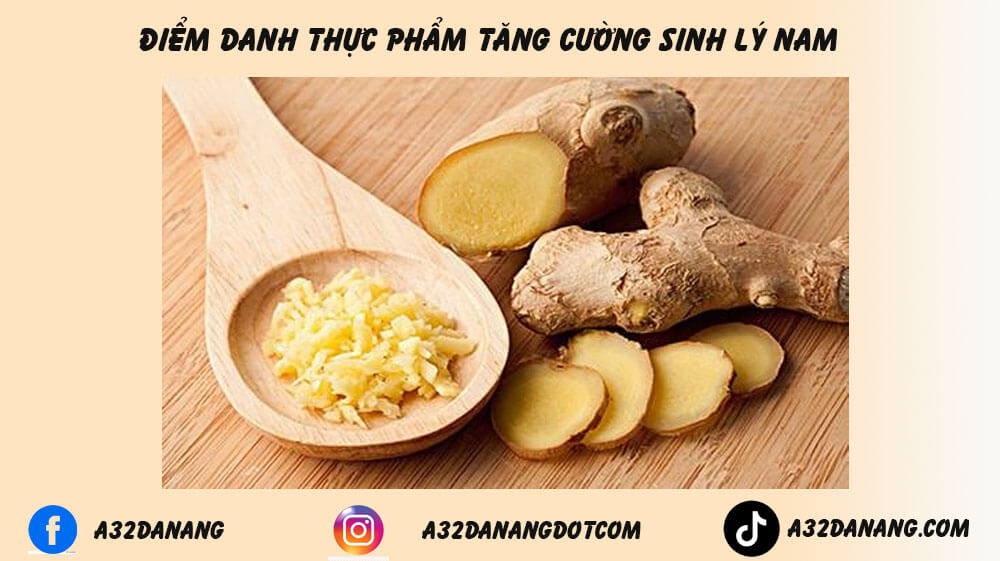 Gừng tươi cải thiện yếu sinh lý nam