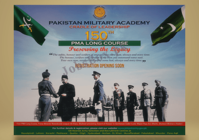 New Govt Jobs Updates In Pakistan Military Academy PMA 150 Long Course Jobs 2022