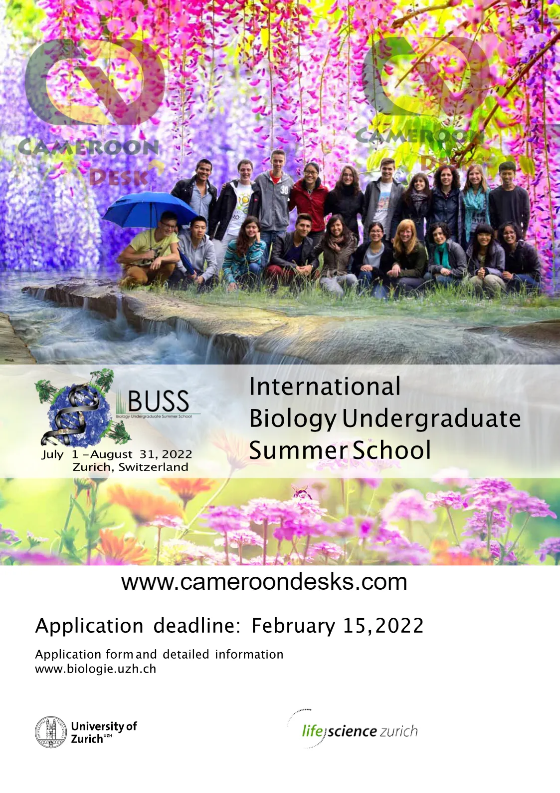 Fully Funded Biology Undergraduate Summer School 2022 in Switzerland