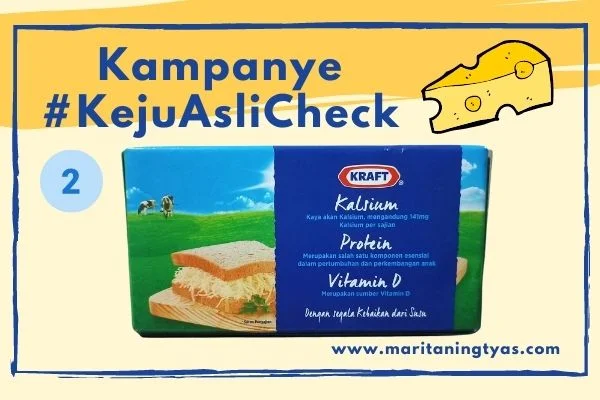 klaim nutrisi pada kemasan keju cheddar KRAFT