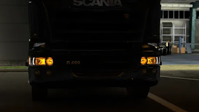 ets 2 mods Orange DRL Scania StreamLine ets 1.43