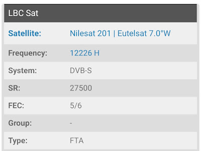 تردد LBC Sat ، قناة تبث على القمر الصناعي نايل سات واوتيل سات Fréquence sur Nilesat et EutelSat