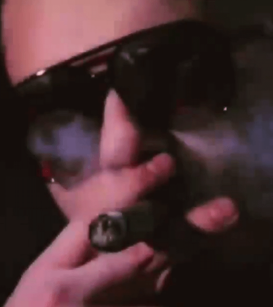 Sexy Open Leather Jacket Muscle Pimp Cigarweari gsu glasses Animation
