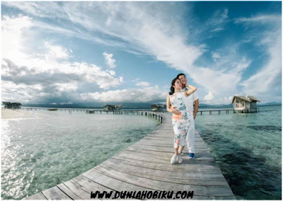 foto prawedding di pulau cinta