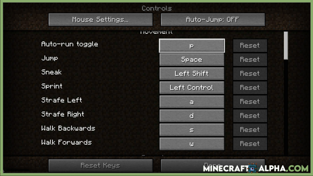 Minecraft Auto Sprint Key Toggle Mod 1 18 Toggle Auto Running Swimming Minecraft Alpha