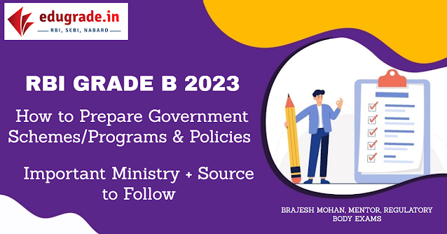 How to Prepare Government Schemes for RBI Grade B 2023