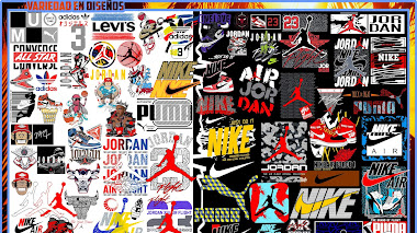 Marcas y Logos de Jordán, Nike, Adidas Editables