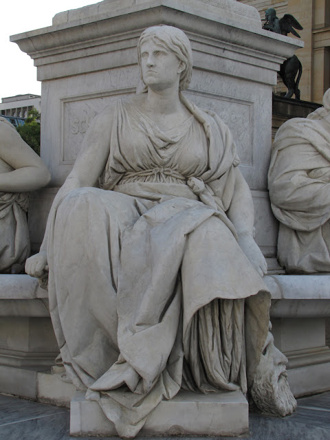 Allegorie der Tragödie, Allegory of Tragedy by Reinhold Begas, Schiller Memorial, Gendarmenmarkt, Berlin