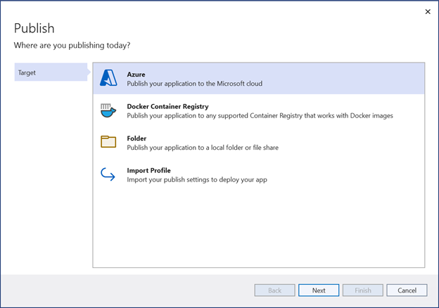 Publish Azure Function from Visual Studio