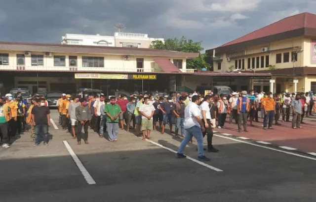 155 Tukang Parkir Liar Diangkut ke Polrestabes Medan 