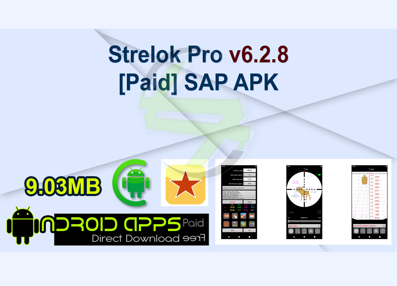 Strelok Pro v6.2.8 [Paid] SAP APK