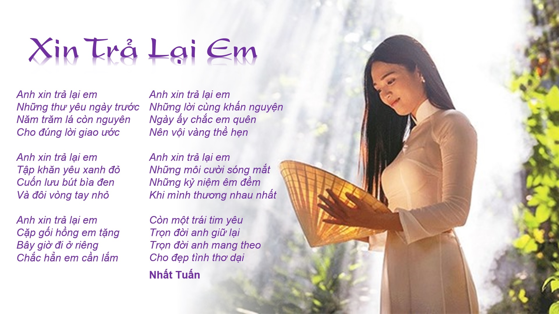Xin Trả Lại Em - Thơ Nhất Tuấn